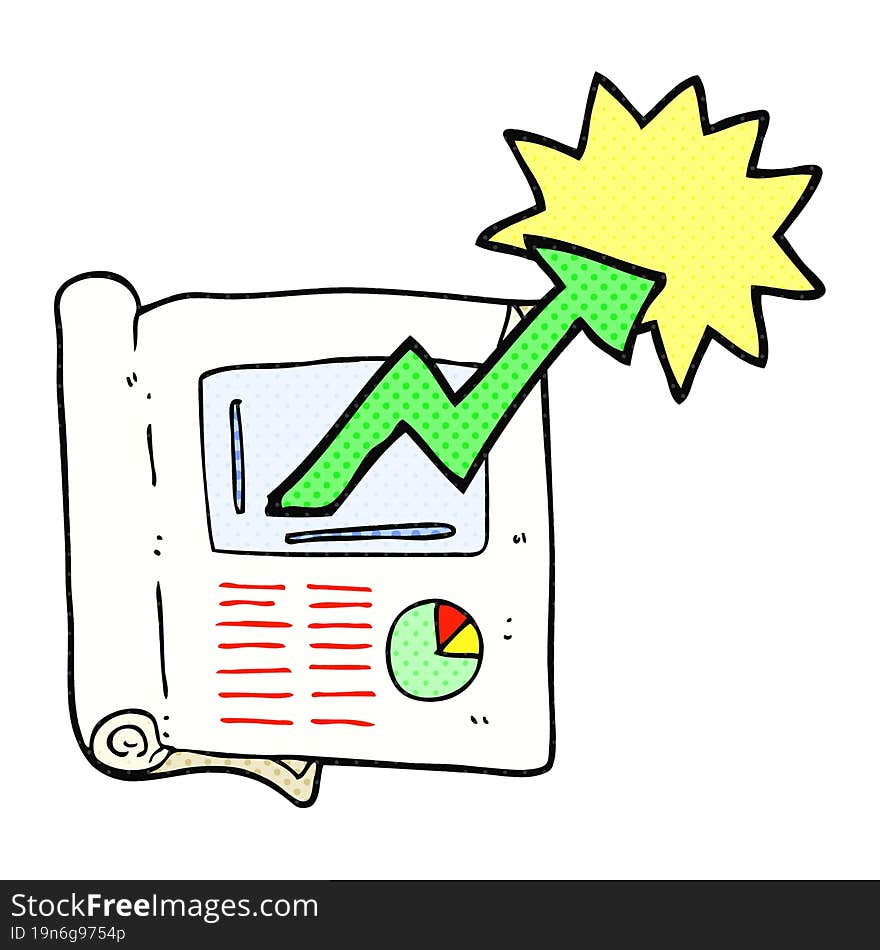 freehand drawn cartoon business document