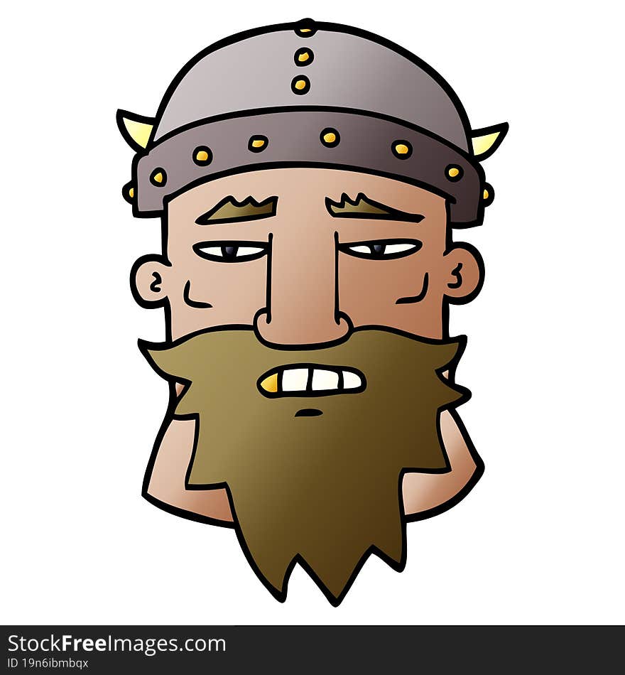 cartoon doodle angry warrior