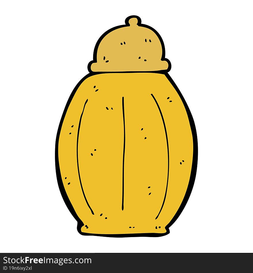 cartoon old jar