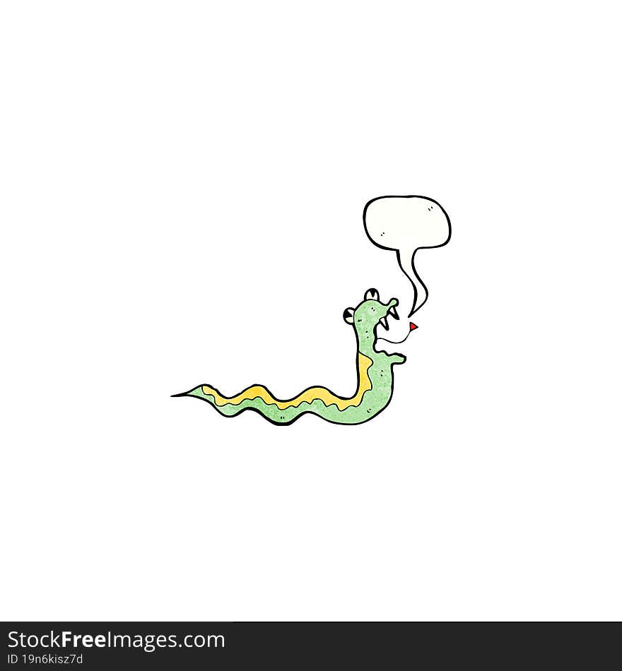 hissing snake cartoon