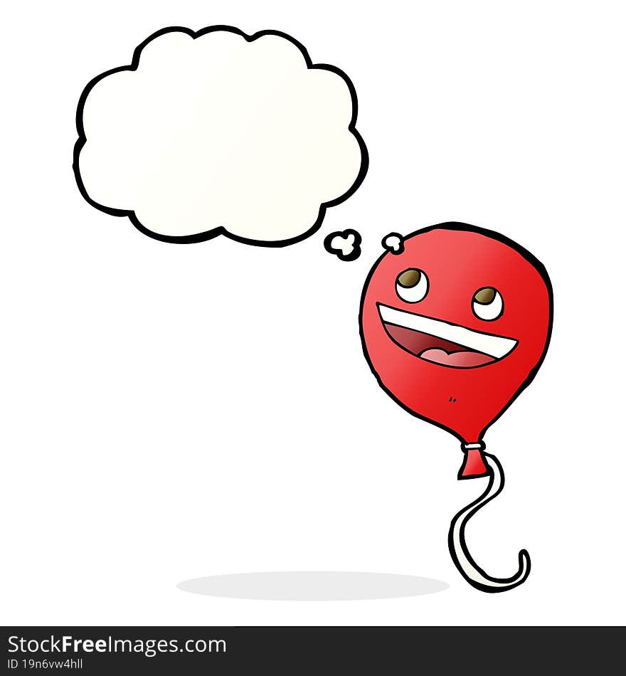 cartoon balloon with thought bubble