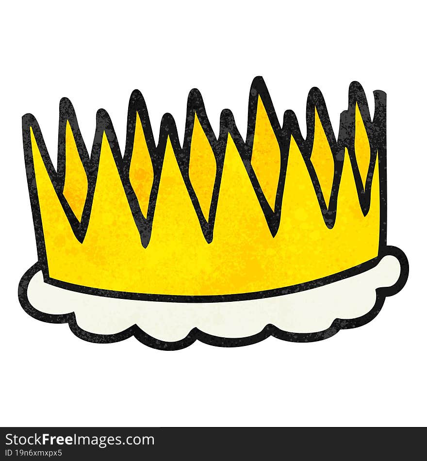 Textured Cartoon Crown