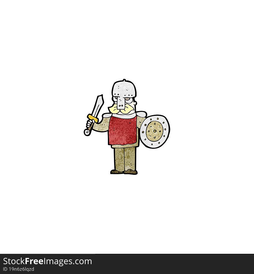 cartoon viking warrior