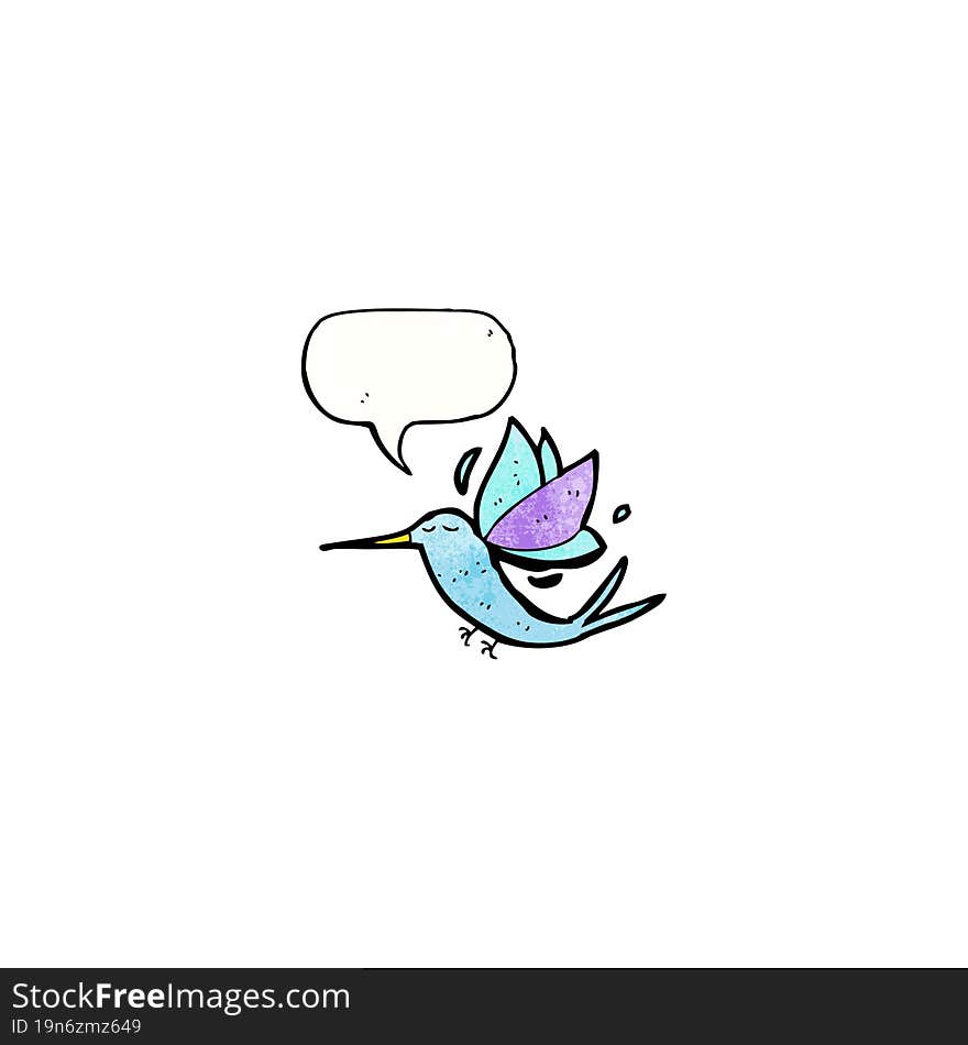 cartoon hummingbird