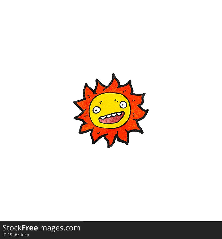 cartoon sun