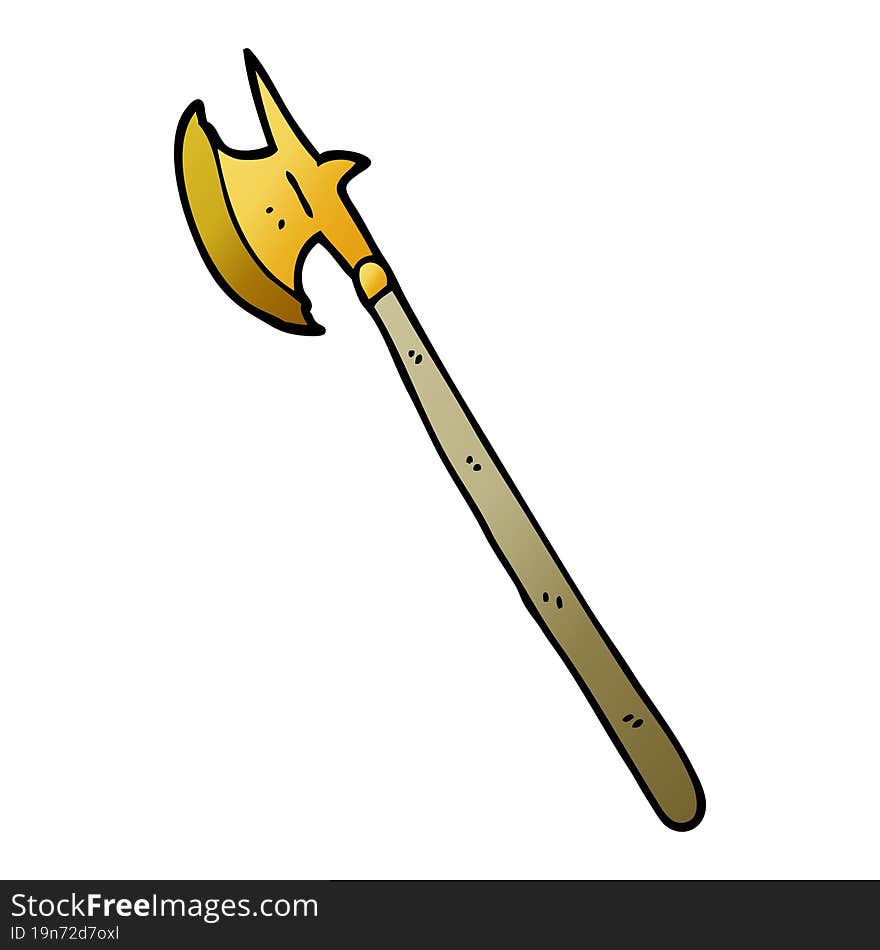 cartoon doodle medieval weapon