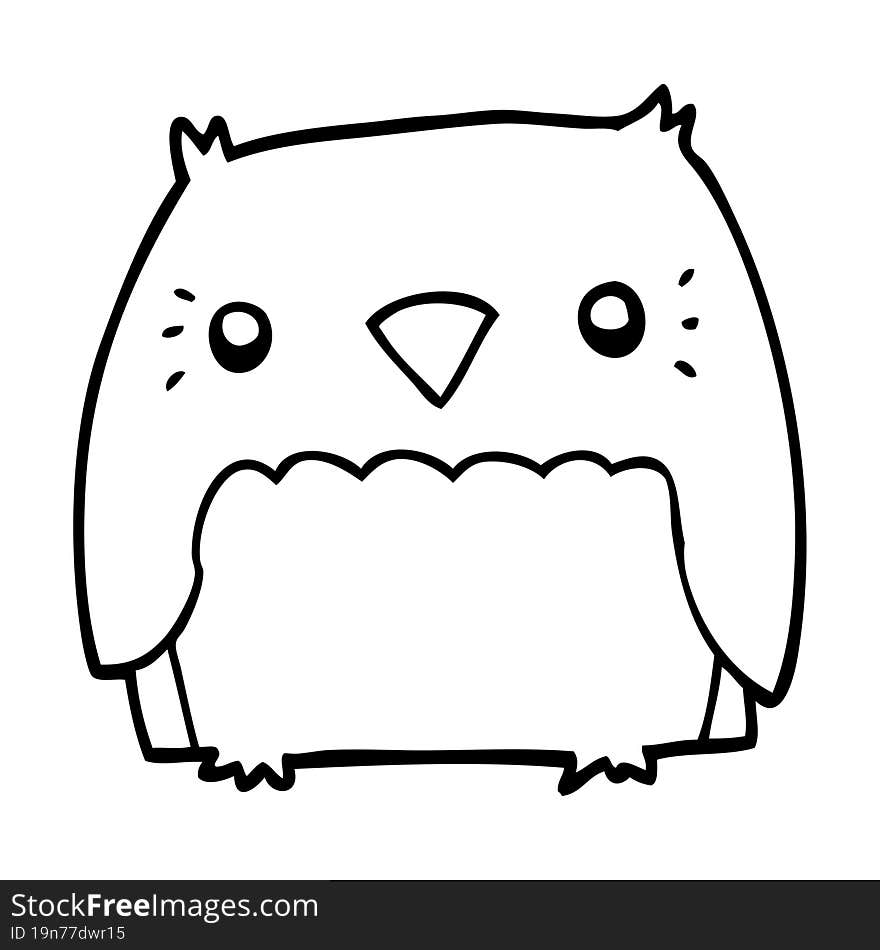 Cute Cartoon Owl