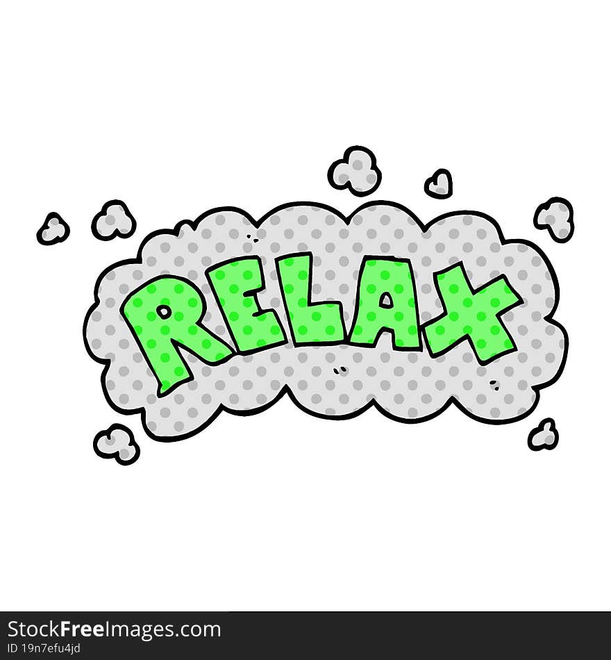 cartoon doodle relax symbol