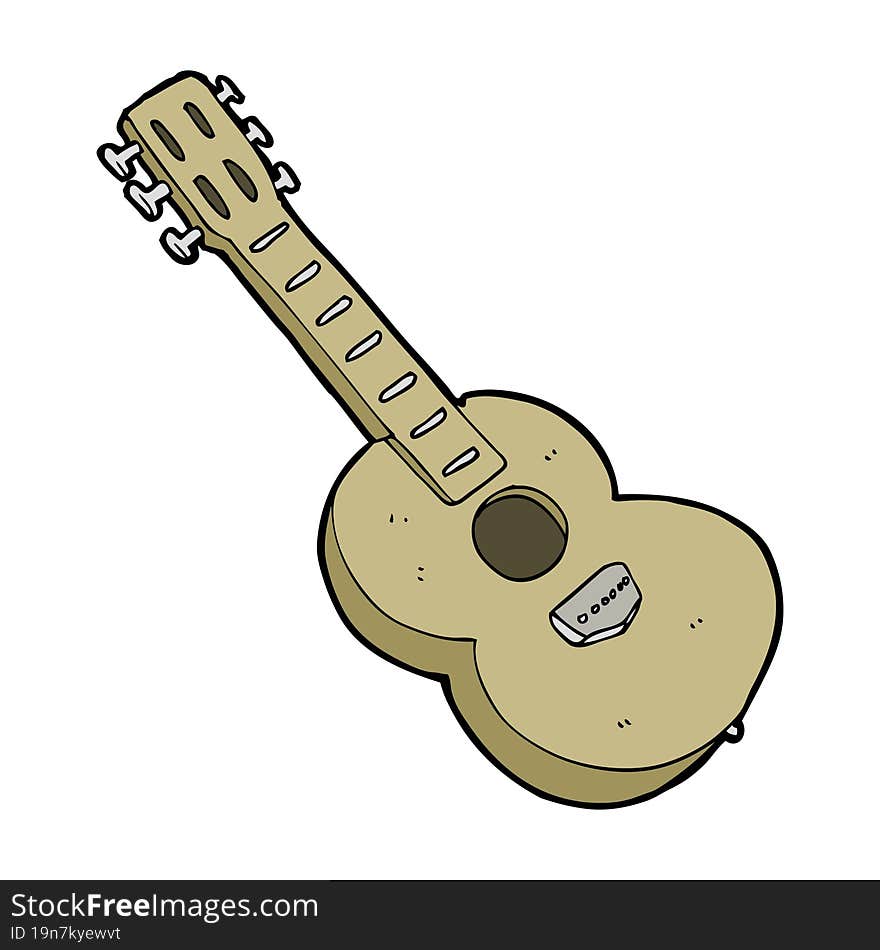 cartoon guitar