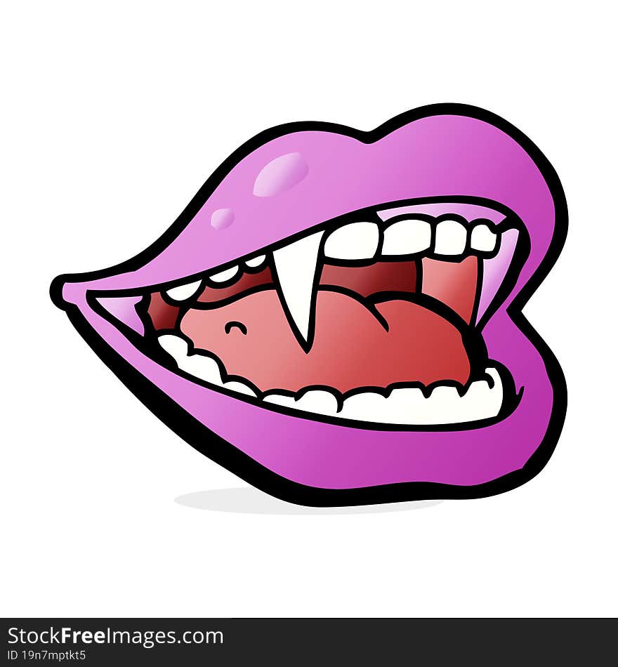 Cartoon Vampire Mouth