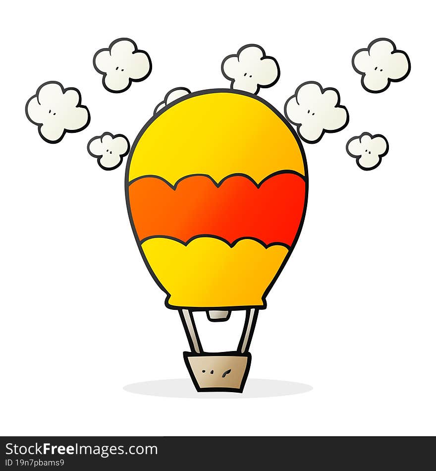 cartoon hot air balloon