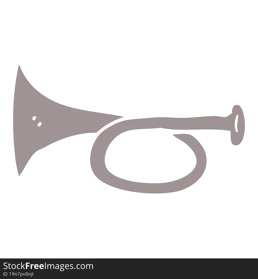 Cartoon Doodle Metal Trumpet