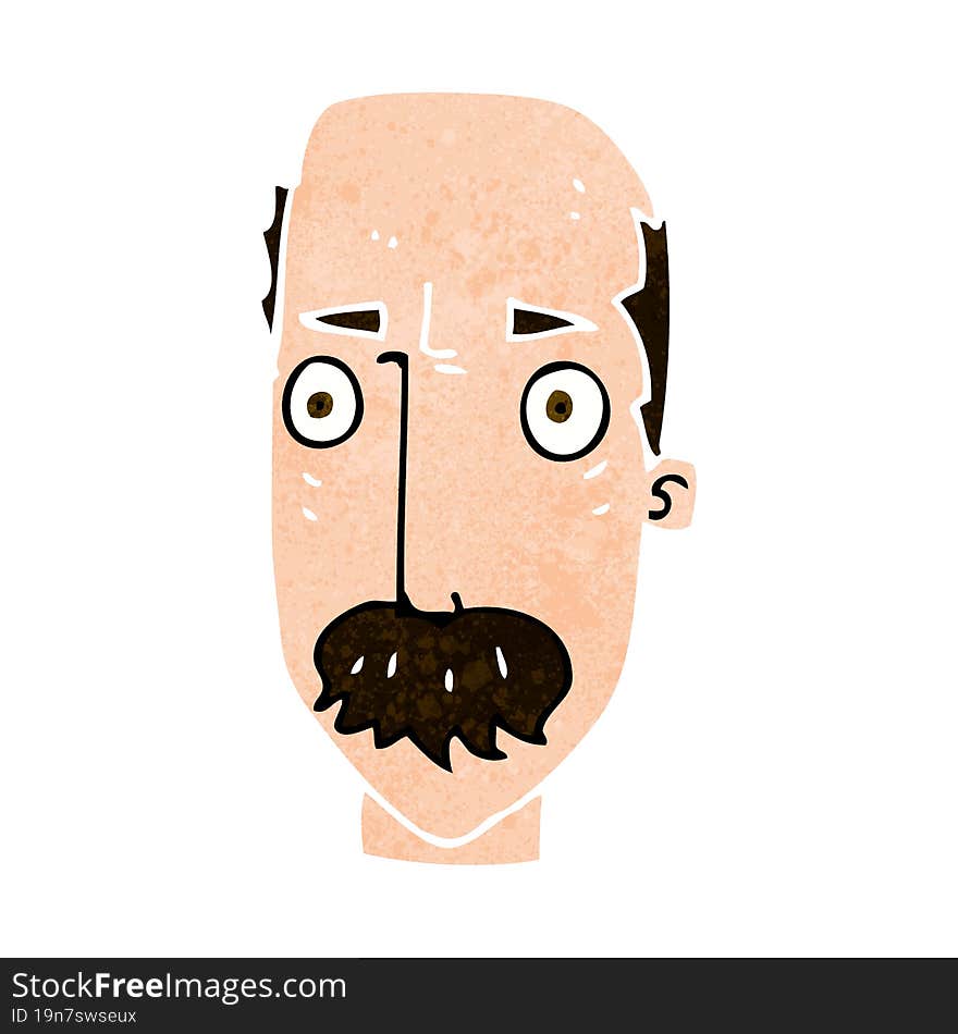 cartoon annoyed old man