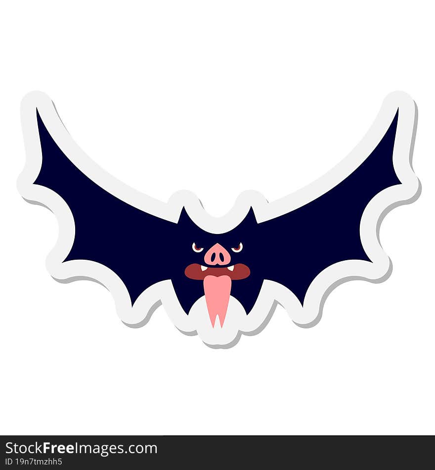 spooky halloween bat sticker