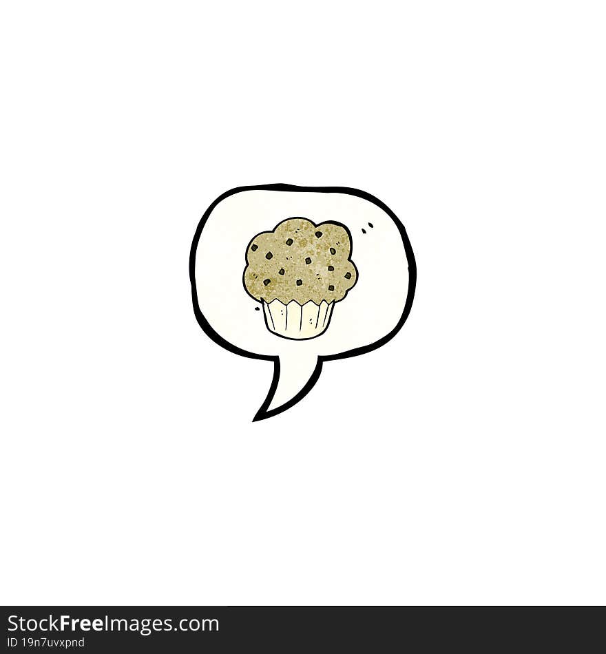 Cartoon Muffin Symbol