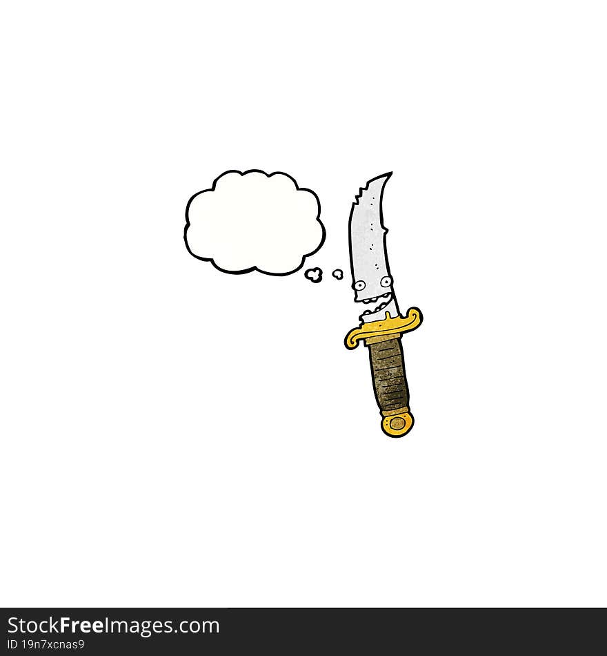 knife cartoon character