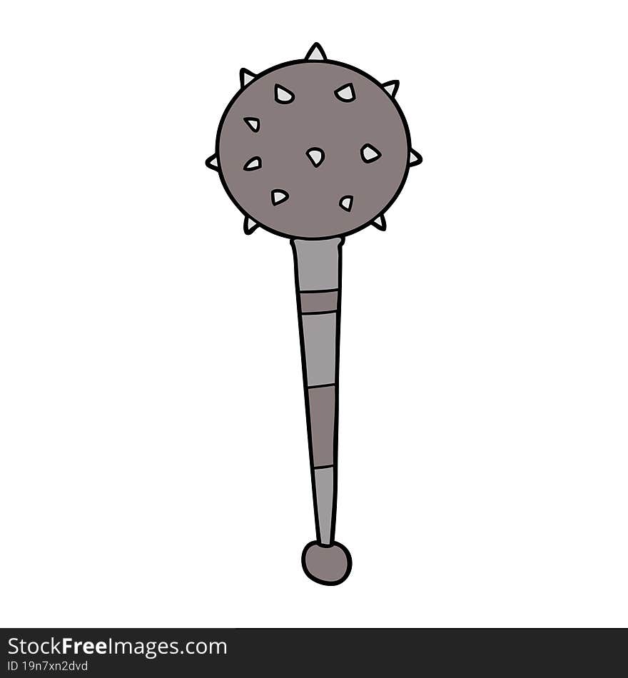 cartoon medieval mace. cartoon medieval mace