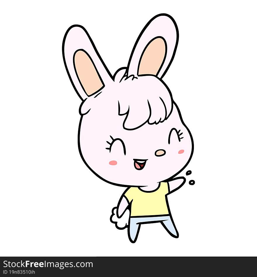 cute cartoon rabbit. cute cartoon rabbit