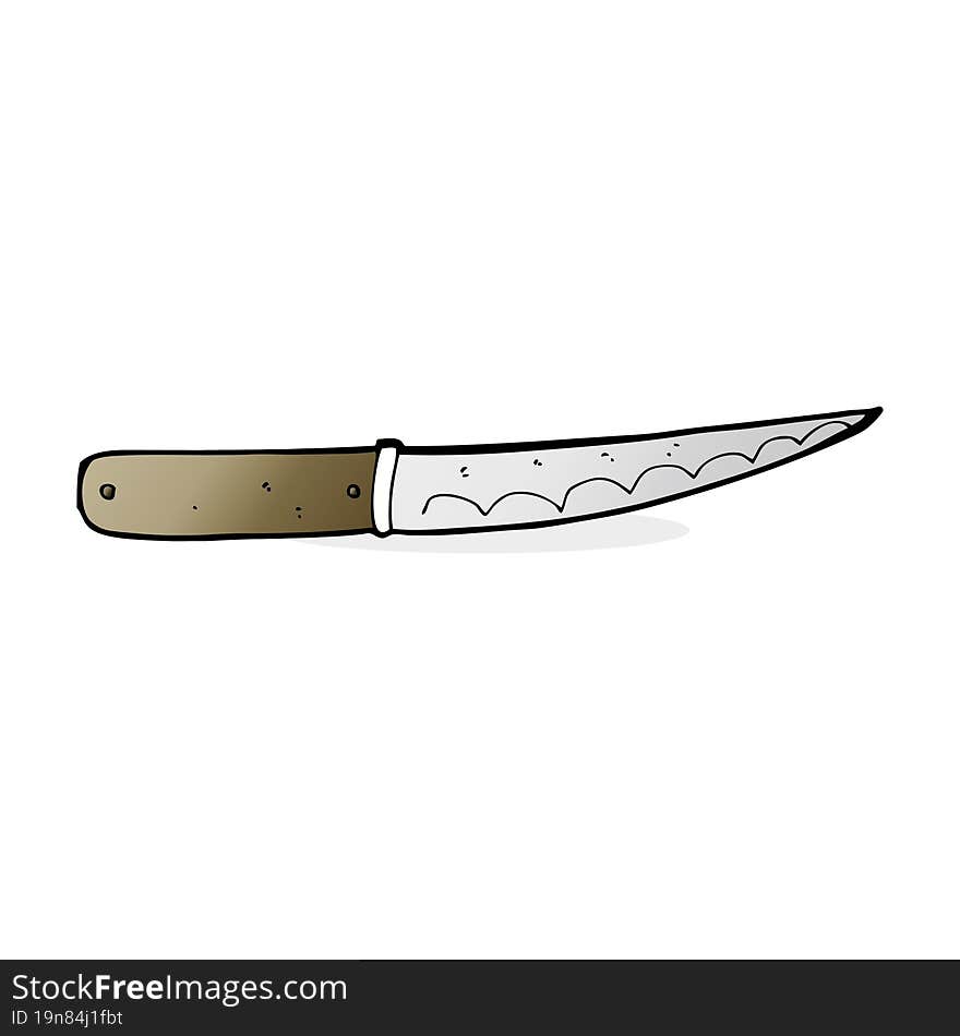 Cartoon Kitchen Knife