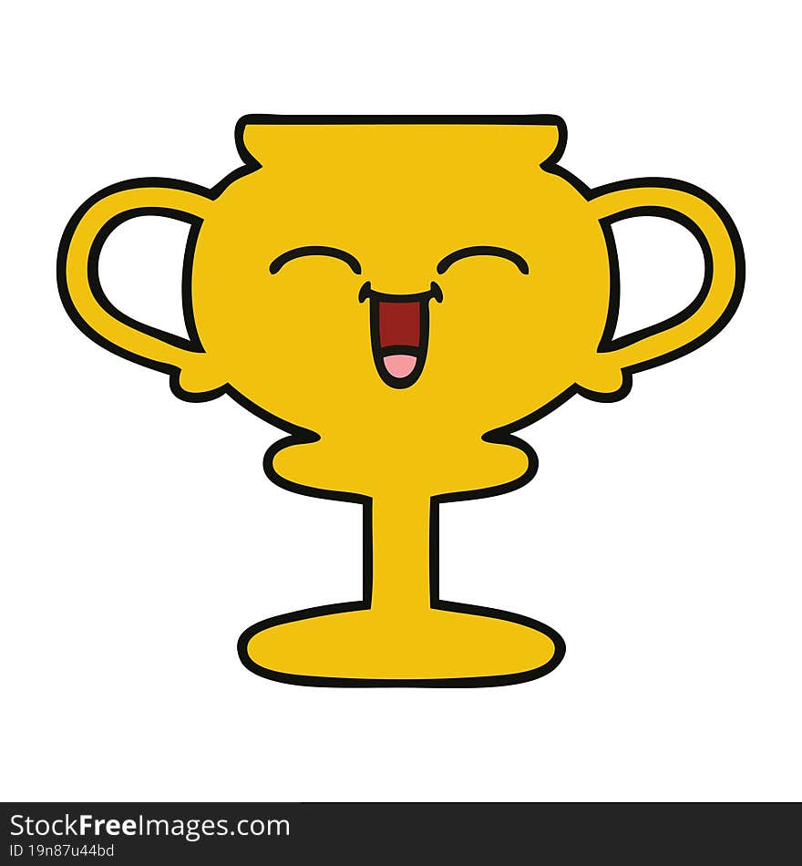 cute cartoon trophy