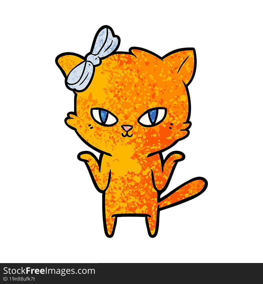 cute cartoon cat. cute cartoon cat