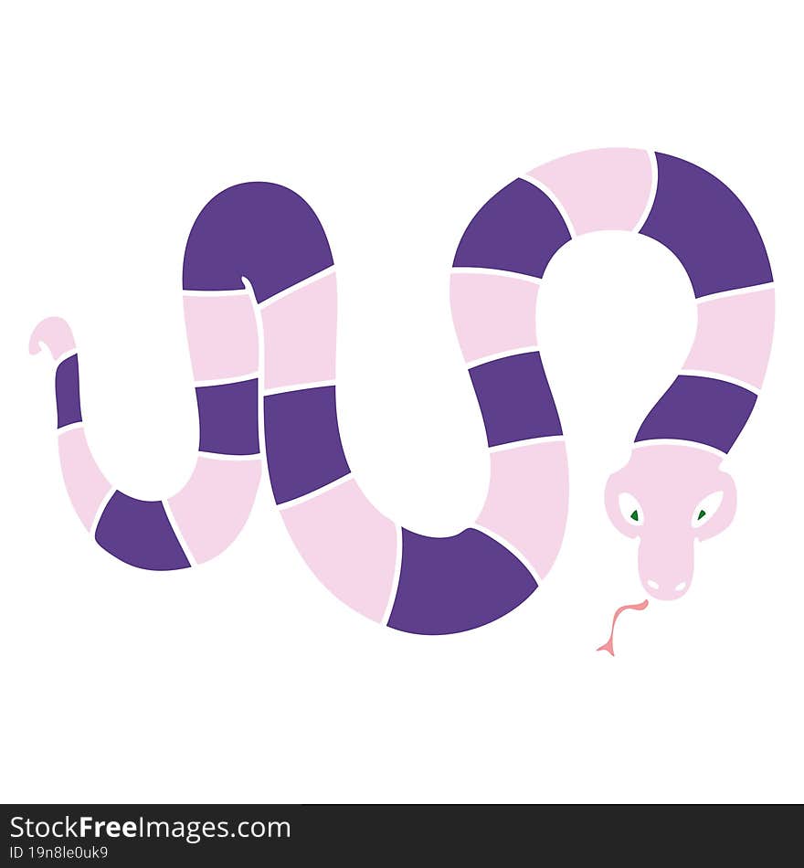 quirky hand drawn cartoon snake