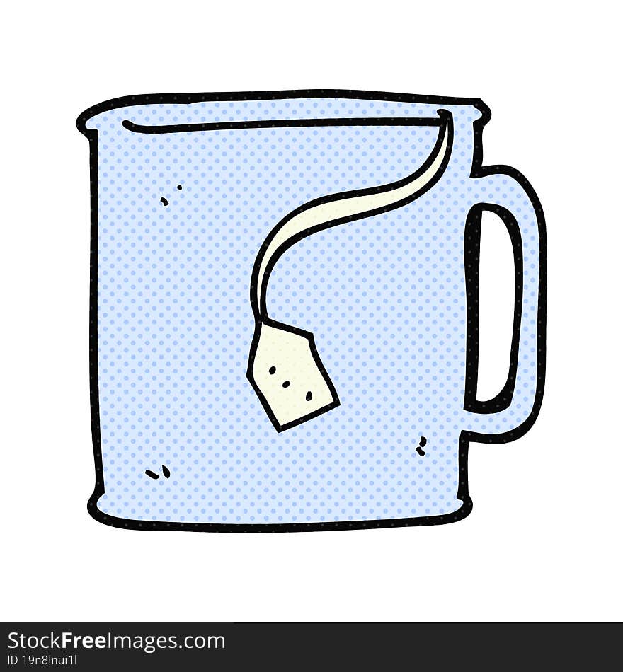 cartoon mug of tea