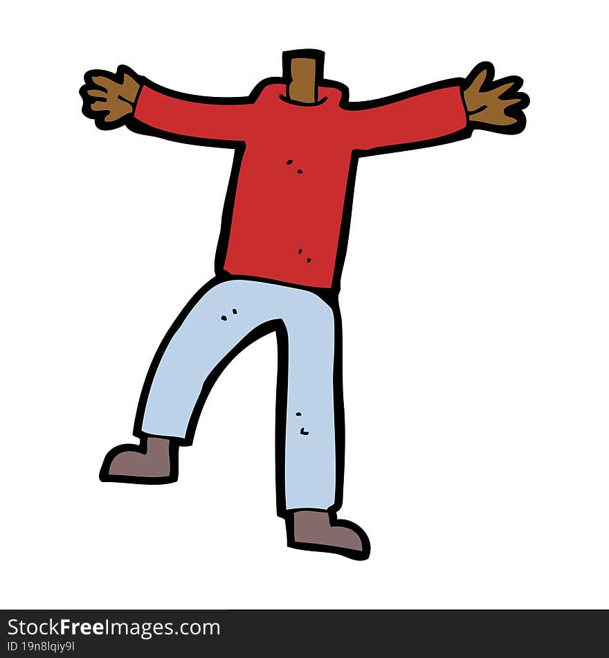 cartoon male gesturing body (mix and match cartoons or add own photo