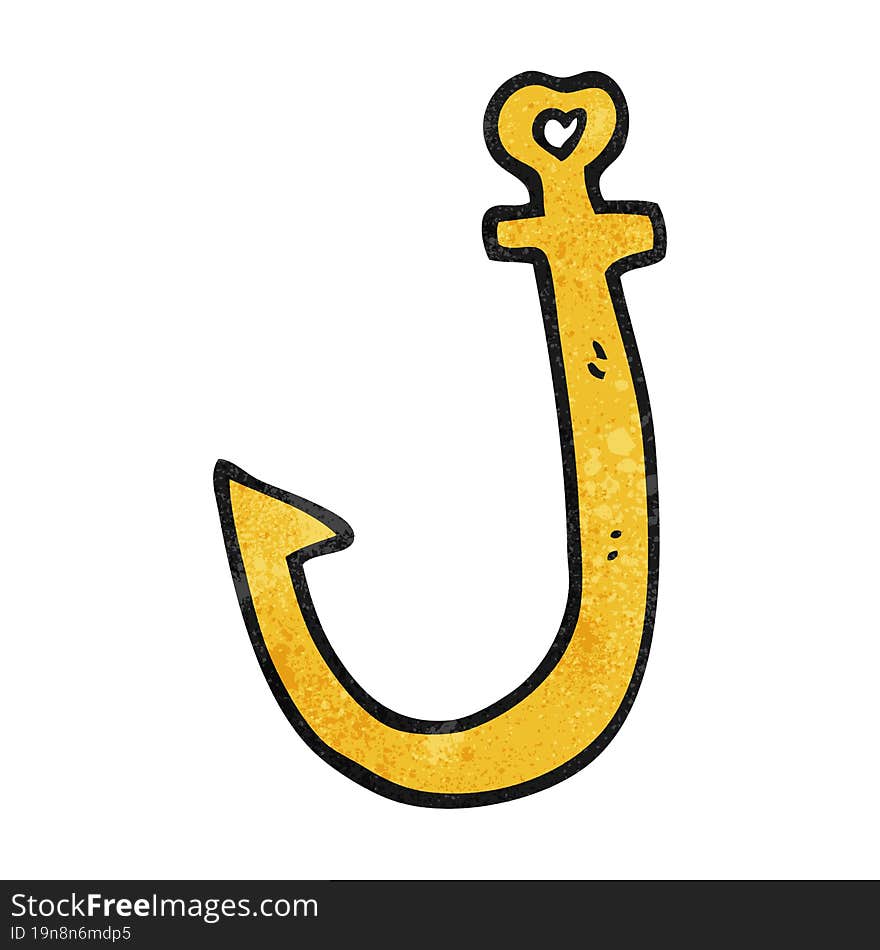 textured cartoon hook