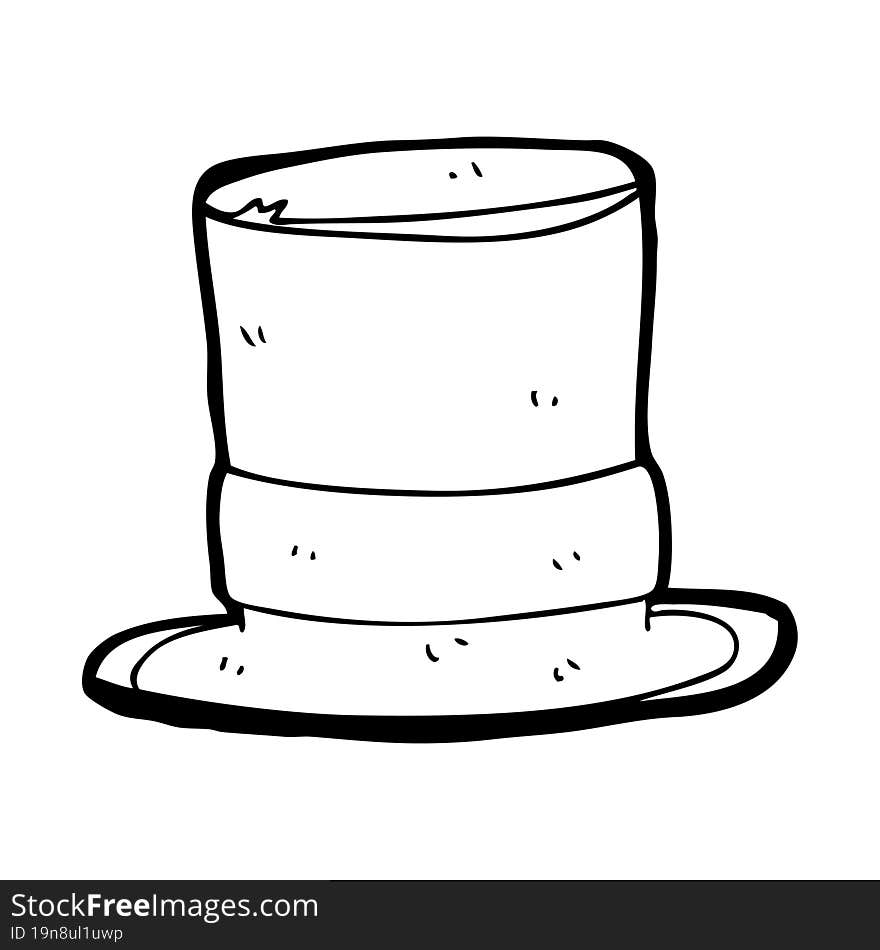 cartoon top hat