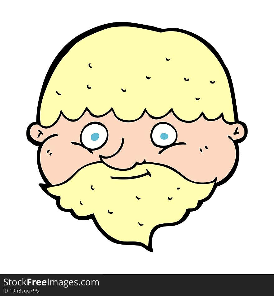 cartoon bearded man