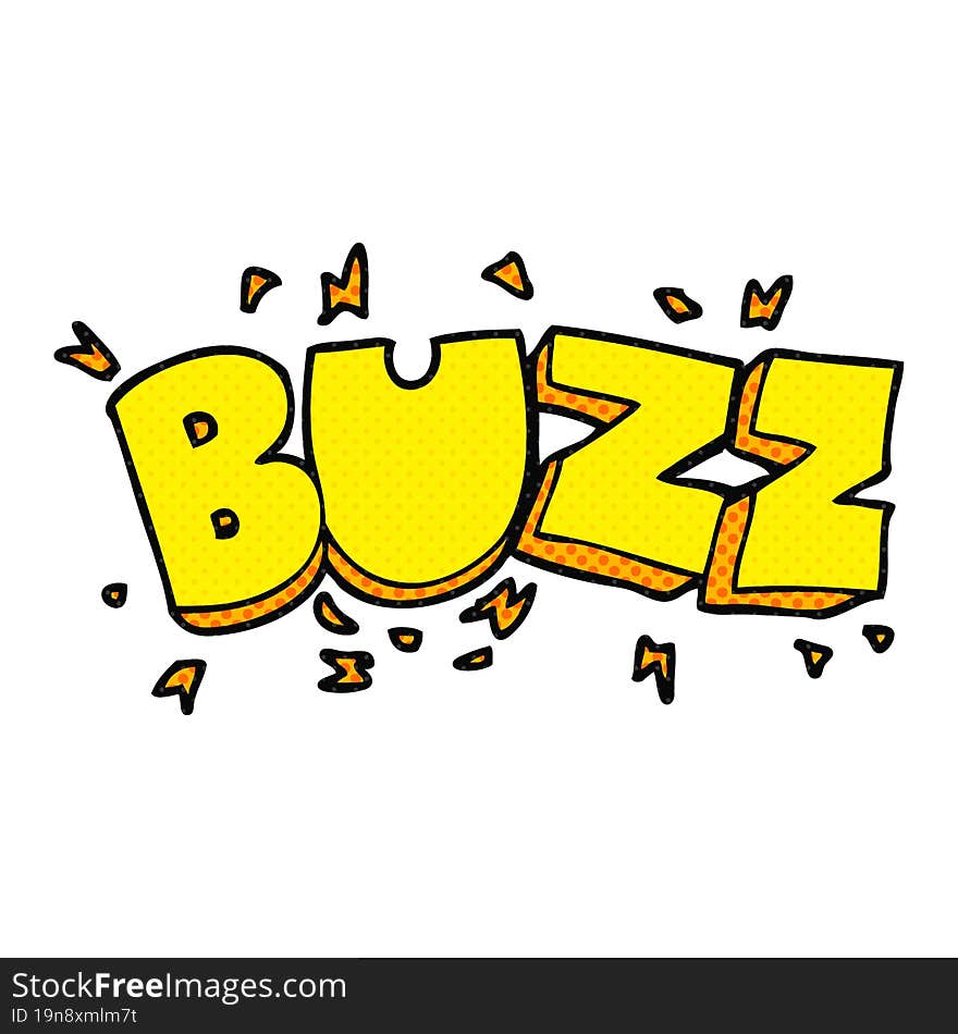 cartoon buzz symbol