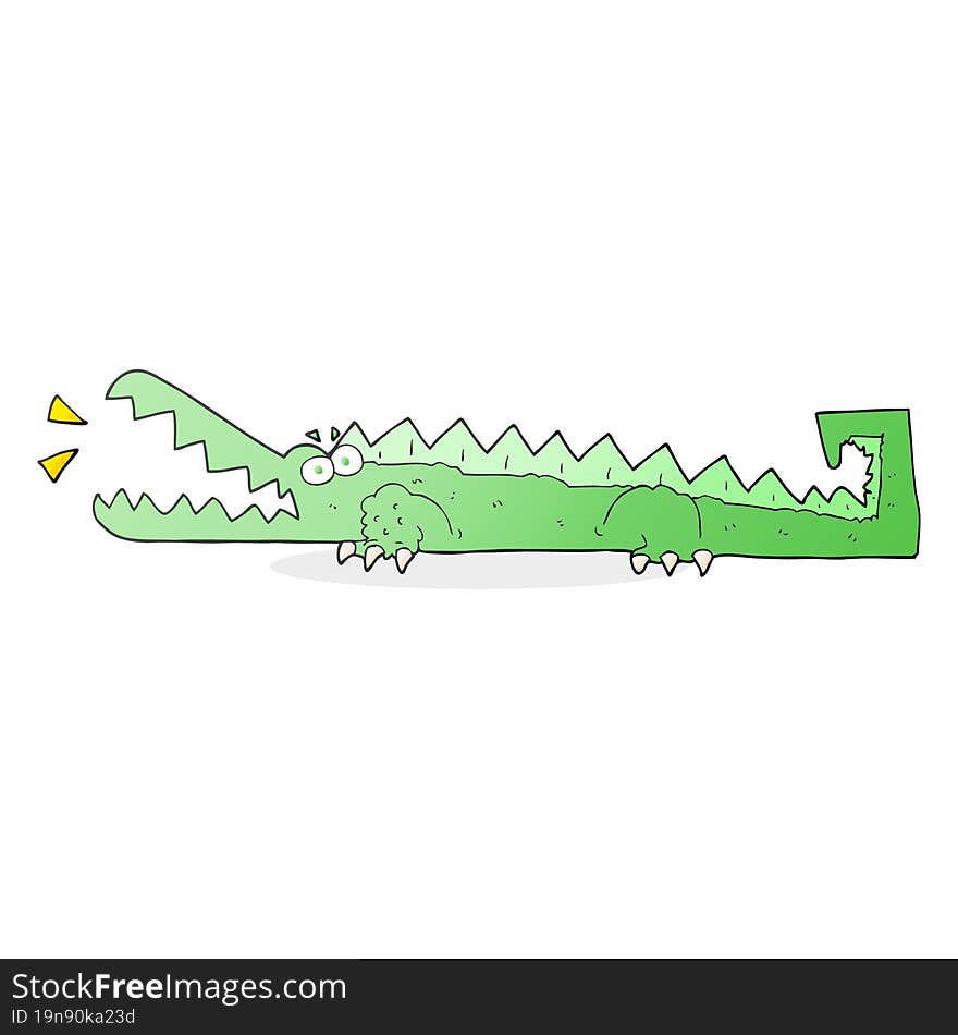 cartoon crocodile