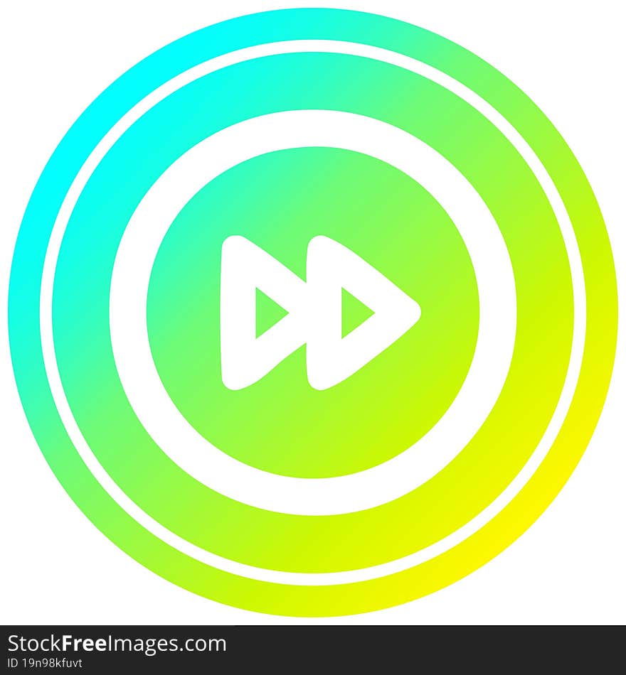 fast forward circular in cold gradient spectrum