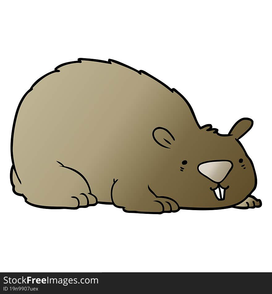 cartoon wombat. cartoon wombat