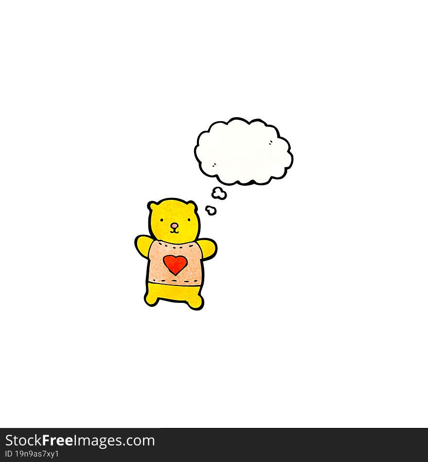 cute little teddy bear cartoon