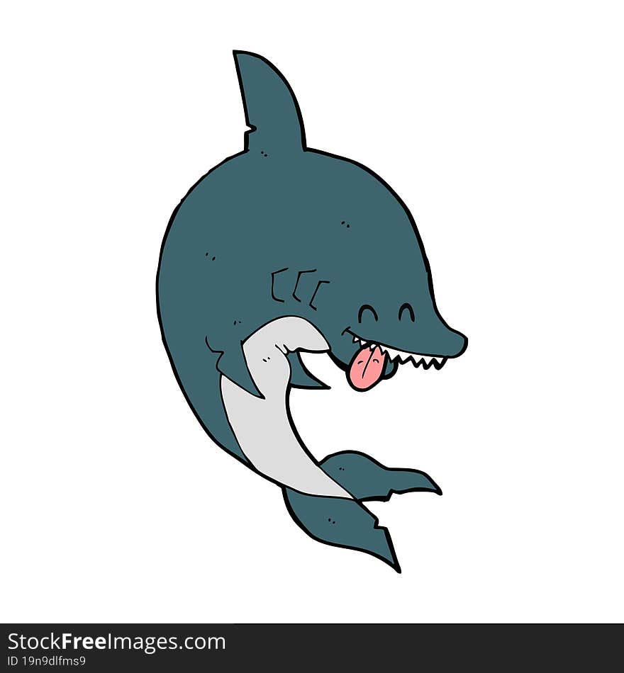 funny cartoon shark