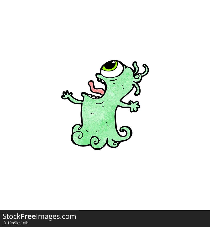 cartoon crazy monster