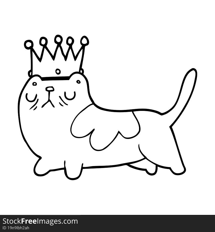 cartoon arrogant cat