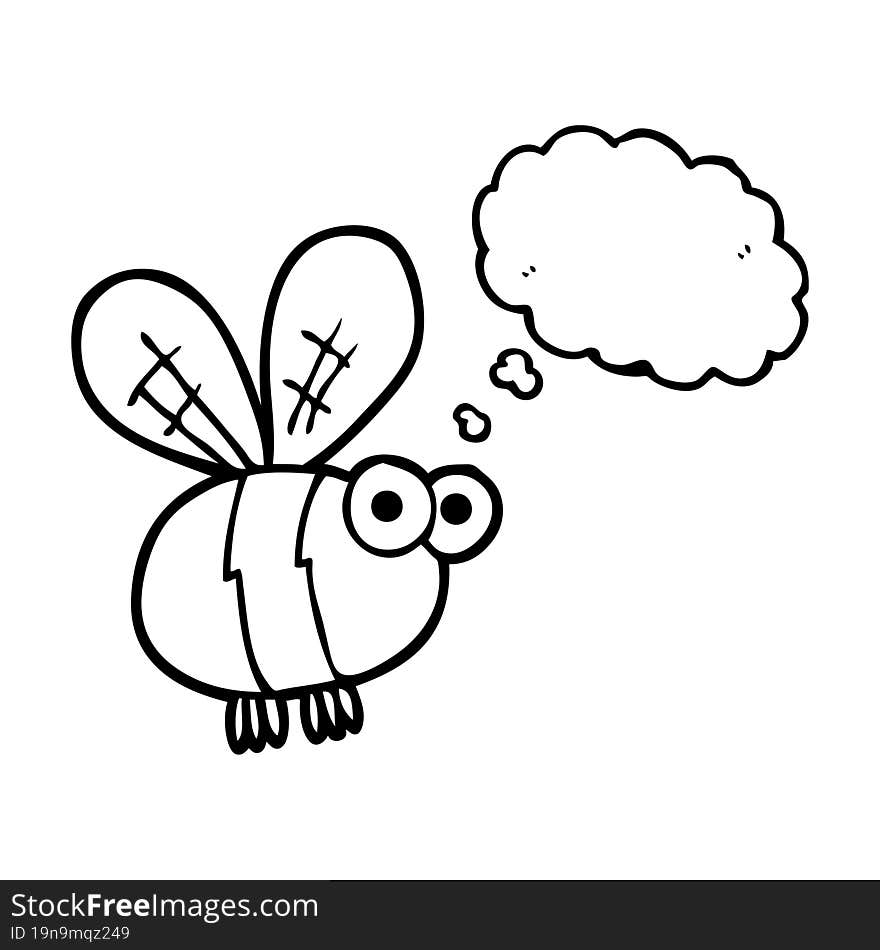 thought bubble cartoon bee