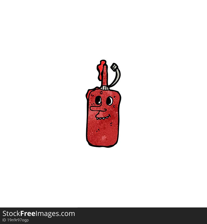 Cartoon Ketchup Bottle