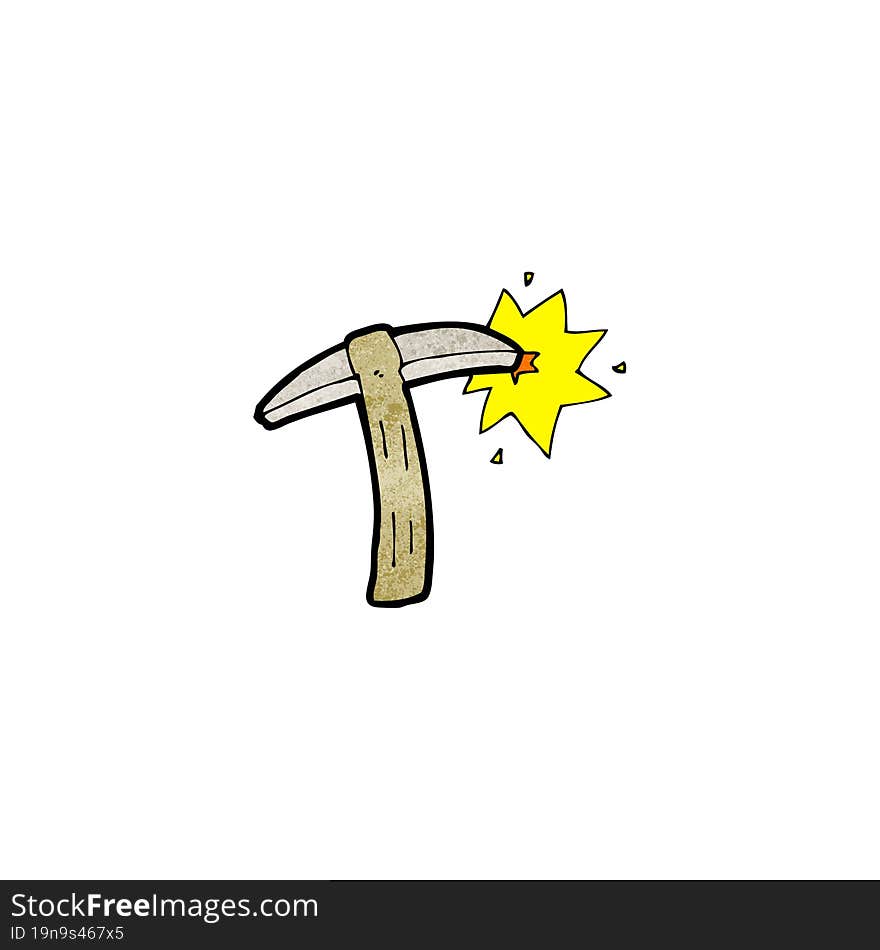 cartoon pick axe