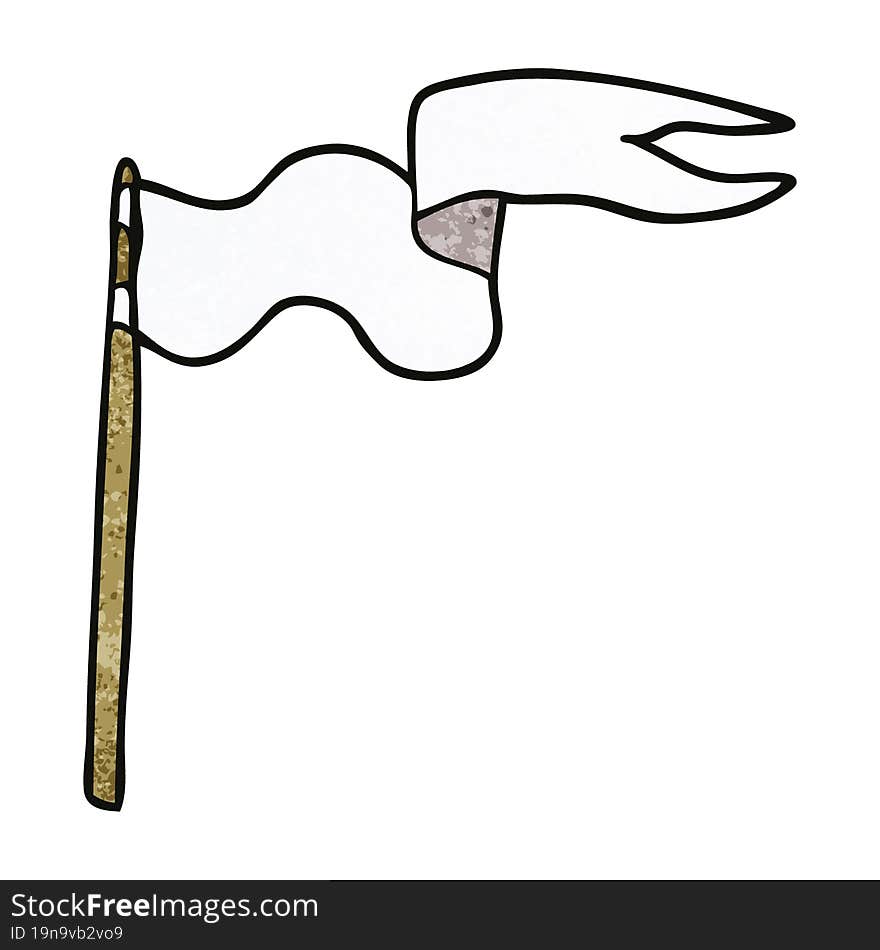 cartoon doodle flag