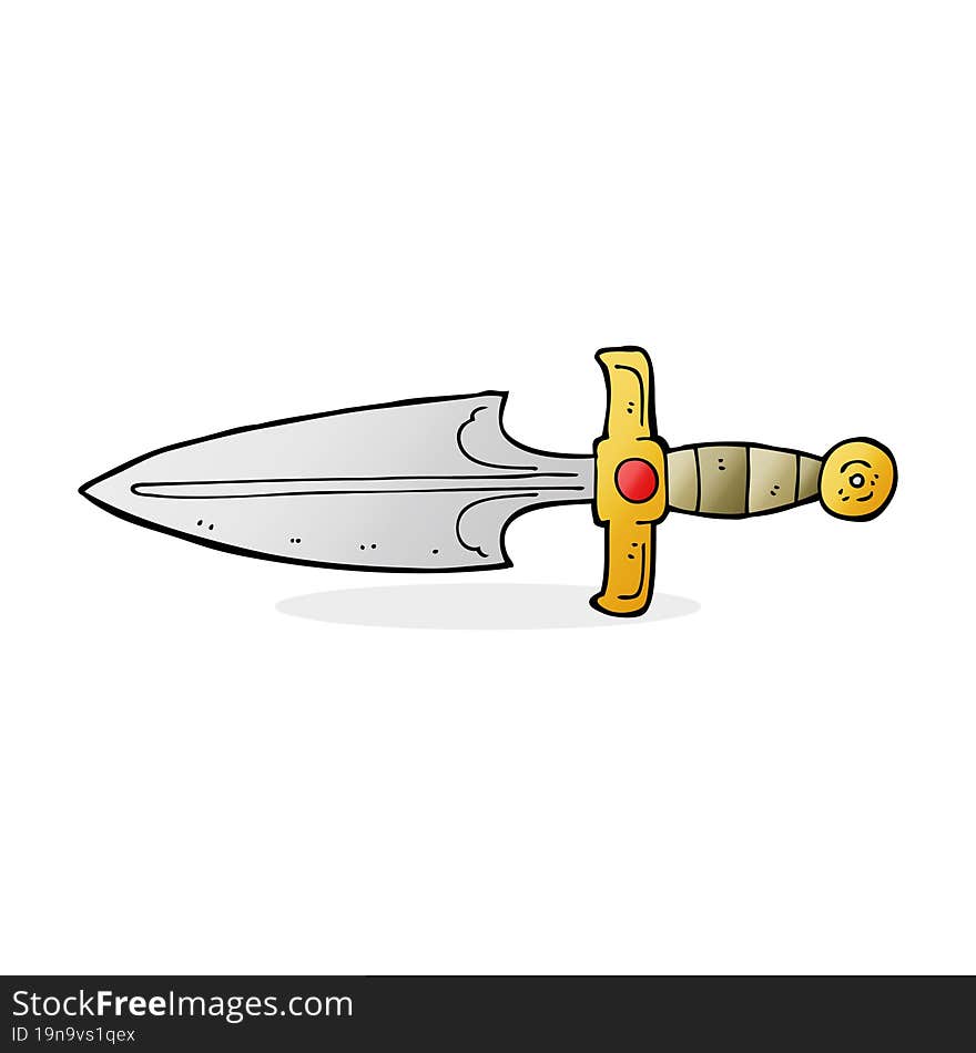 cartoon dagger