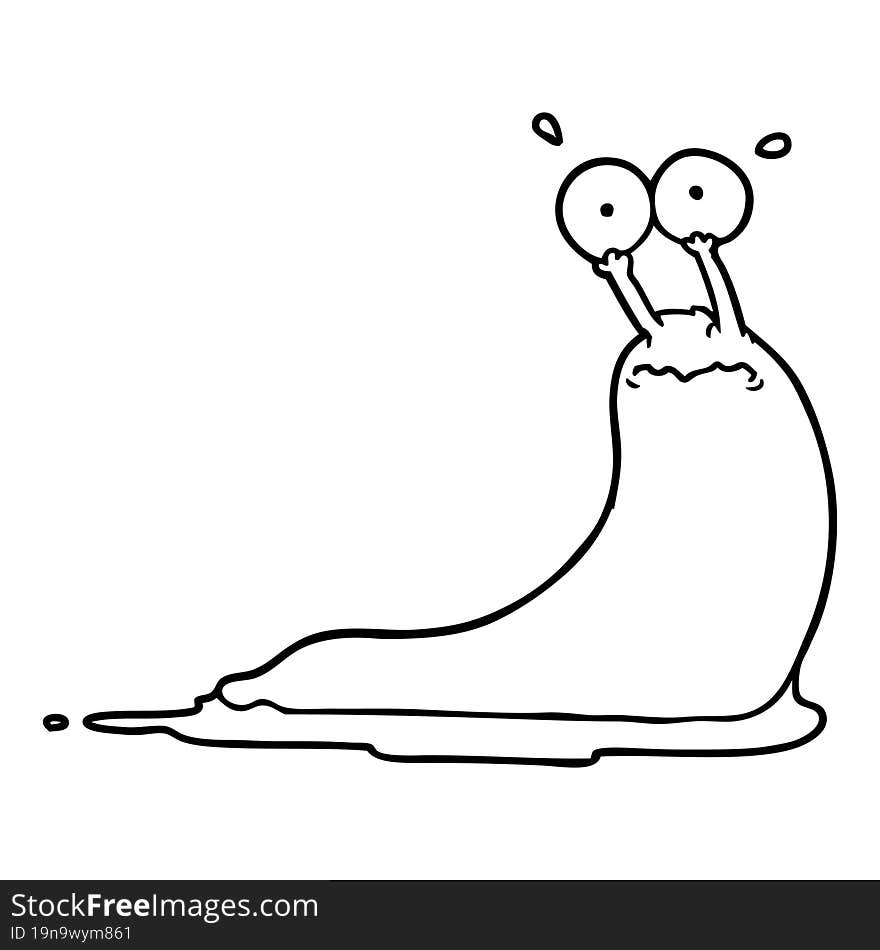 cartoon slug. cartoon slug