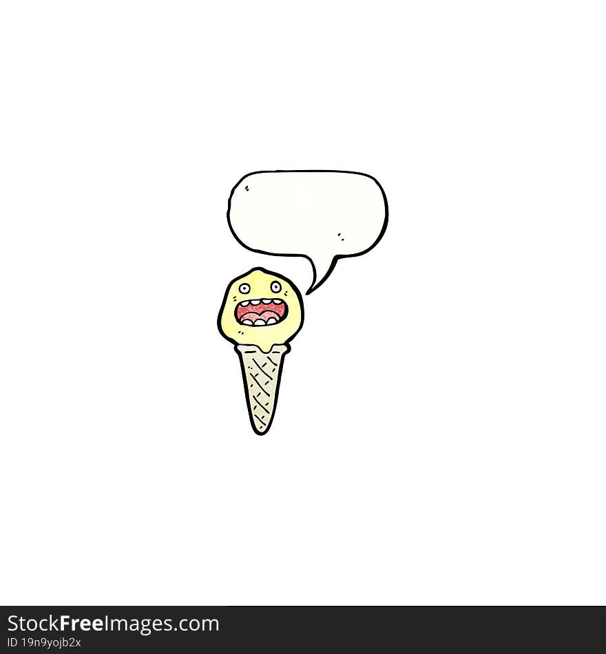 cartoon ice cream