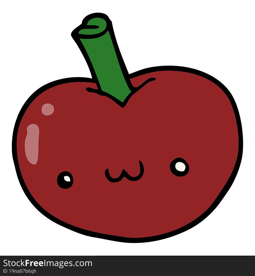 cartoon apple