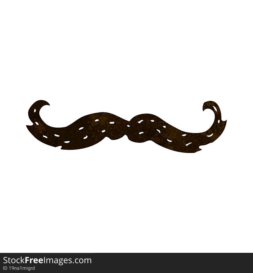 cartoon mustache symbol