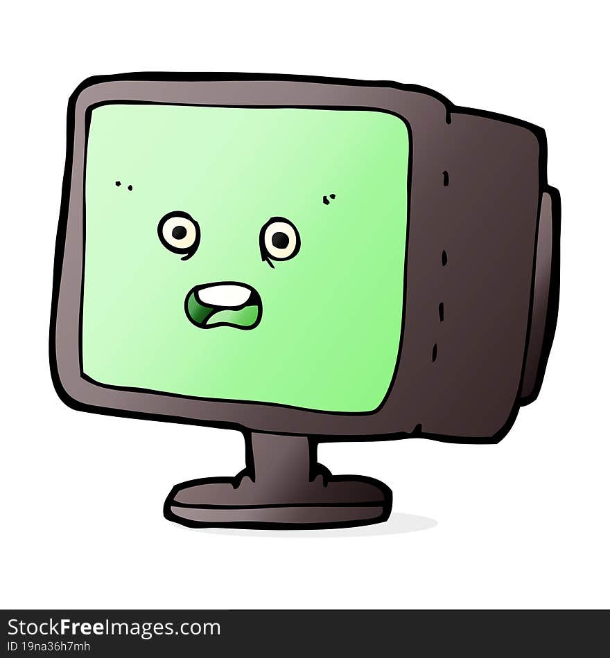 cartoon computer screen