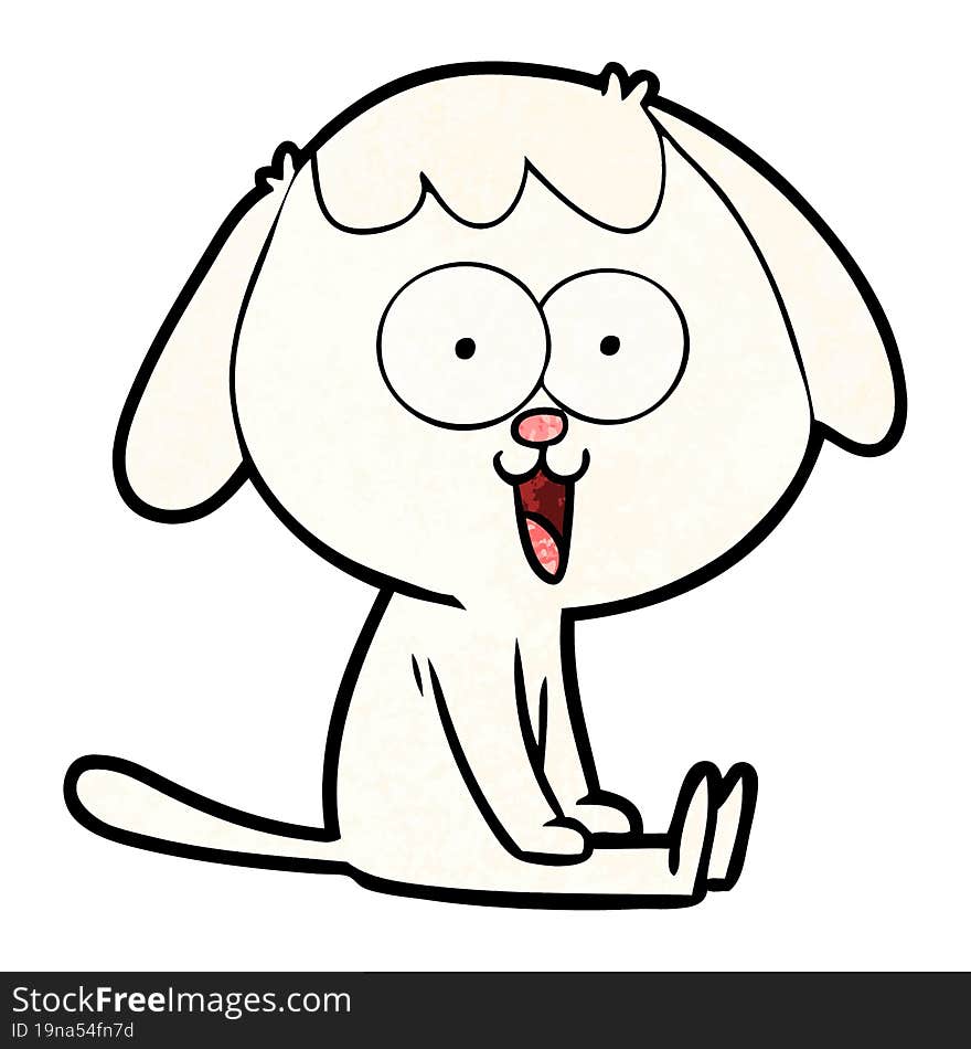 cute cartoon dog. cute cartoon dog